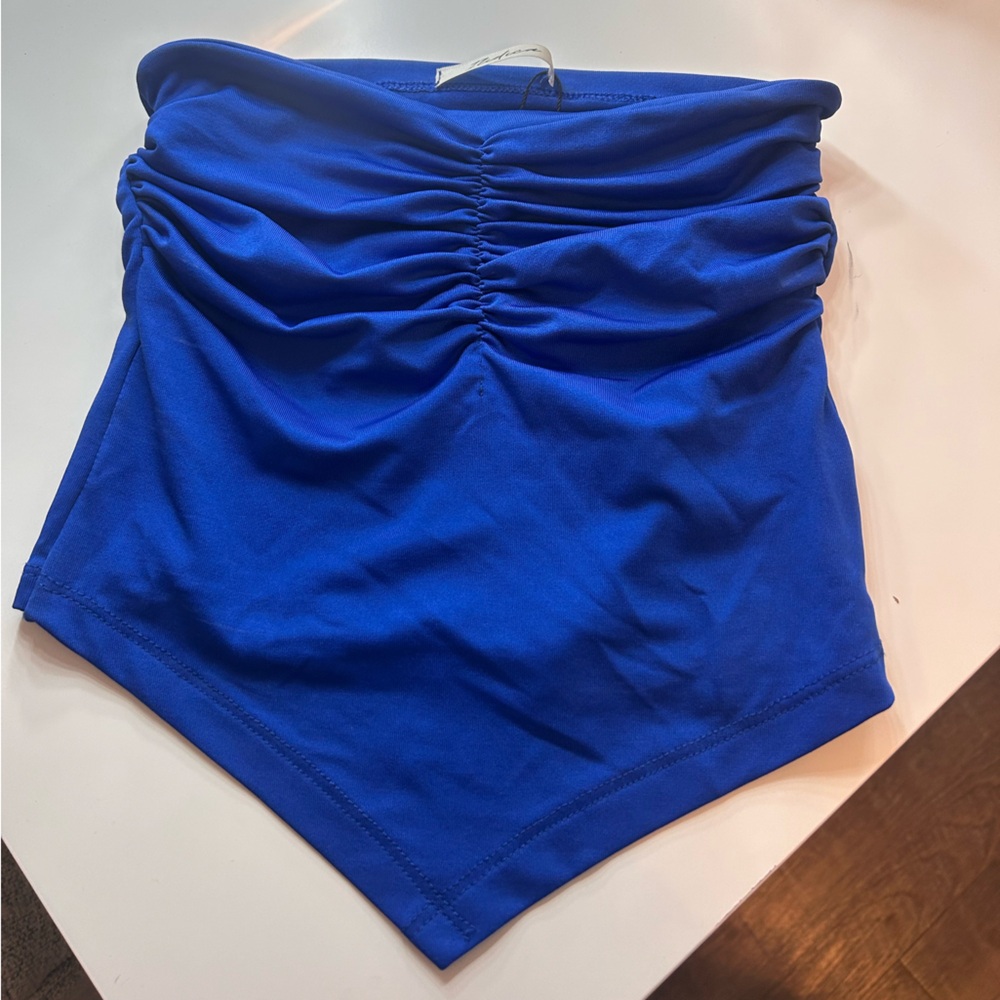 Blue tube top